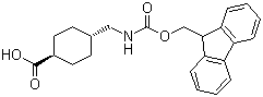 结构式 CAS# 167690-53-1, 反式-4-(N-芴甲氧羰基氨基甲基)环己烷甲酸