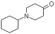 1-环己基四氢-4(1H)-吡啶酮分子结构 (CAS 16771-84-9)