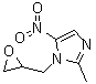 2-甲基-5-硝基-1-(2-环氧乙烷基甲基)-1H-咪唑分子结构 (CAS 16773-52-7)
