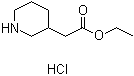 structure of CAS# 16780-05-5, 3-Piperidineacetic acid ethyl ester hydrochloride