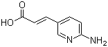 (2E)-3-(6-Amino-3-pyridinyl)-2-propenoic acid molecular structure (CAS 167837-43-6)