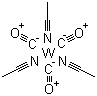 三乙腈三羰基钨分子结构 (CAS 16800-47-8)