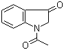 结构式 CAS# 16800-68-3, N-乙酰基-3-吲哚啉酮