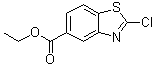 2-Chloro-5-benzothiazolecarboxylic acid ethyl ester molecular structure (CAS 1680191-38-1)