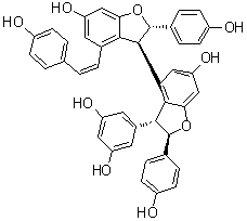 cis-Miyabenol C molecular structure (CAS 168037-22-7)