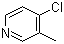 structure of CAS# 1681-36-3, 4-Chloro-3-methylpyridine;4-Chloro-3-picoline; 3-Methyl-4-chloropyridine; 4-Chloro-5-methylpyridine
