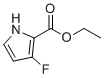 Ethyl 3-fluoro-1H-pyrrole-2-carboxylate molecular structure (CAS 168102-05-4)