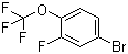 structure of CAS# 1682-06-0, 1-Bromo-3-fluoro-4-trifluoromethoxybenzene;1-Bromo-3-fluoro-4-(trifluoromethoxy)benzene; 4-Bromo-2-fluoro-1-(trifluoromethoxy)benzene