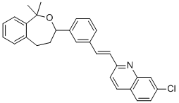 孟鲁司特醚杂质分子结构 (CAS 168214-67-3)