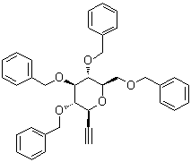 3,7-Anhydro-1,2-dideoxy-4,5,6,8-tetrakis-O-(phenylmethyl)-D-glycero-D-gulo-oct-1-ynitol molecular structure (CAS 168253-07-4)