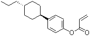 structure of CAS# 168274-89-3, 2-Propenoic acid 4-(trans-4-propylcyclohexyl)phenyl ester