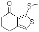 6,7-Dihydro-3-(methylthio)benzo[c]thiophen-4(5H)-one molecular structure (CAS 168279-57-0)