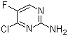 structure of CAS# 1683-75-6, 4-Chloro-5-fluoro-2-pyrimidinamine