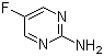 结构式 CAS# 1683-85-8, 5-氟-2-嘧啶胺; 2-氨基-5-氟嘧啶