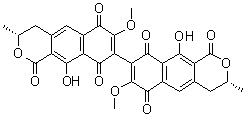 黄麦格霉素分子结构 (CAS 1685-91-2)
