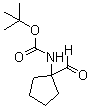 structure of CAS# 168539-99-9, (1-Formylcyclopentyl)carbamic acid tert-butyl ester