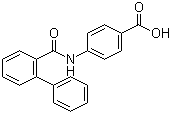 structure of CAS# 168626-74-2, 4-(2-Phenylbenzamido)benzoic acid;4-[(2-Biphenylcarbonyl)amino]benzoic acid; 4-[(Biphenyl-2-ylcarbonyl)amino]benzoic acid