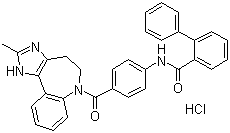 Conivaptan hydrochloride molecular structure (CAS 168626-94-6)