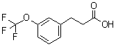 3-(Trifluoromethoxy)benzenepropanoic acid molecular structure (CAS 168833-77-0)