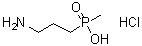 (3-Aminopropyl)methylphosphinic acid hydrochloride molecular structure (CAS 168977-94-4)