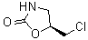 (5S)-5-(氯甲基)-1,3-恶唑烷-2-酮分子结构 (CAS 169048-83-3)