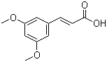 3,5-二甲氧基肉桂酸分子结构 (CAS 16909-11-8)