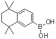 structure of CAS# 169126-63-0, [5,6,7,8-Tetrahydro-5,5,8,8-tetramethylnaphthalen-2-yl]boronic acid;(1,1,4,4-Tetramethyl-1,2,3,4-tetrahydronaphthalen-6-yl)boronic acid
