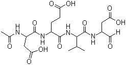 Acetyl-aspartyl-glutamyl-valyl-aspartal molecular structure (CAS 169332-60-9)