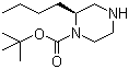 structure of CAS# 169447-76-1, (S)-1-Boc-2-butylpiperazine