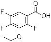 structure of CAS# 169507-61-3, 3-Ethoxy-2,4,5-trifluorobenzoic acid