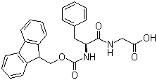 structure of CAS# 169624-67-3, Fmoc-Phenylalanyl-glycine;Fmoc-Phe-Gly-OH