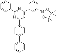 2-[1,1'-Biphenyl]-4-yl-4-phenyl-6-[3-(4,4,5,5-tetramethyl-1,3,2-dioxaborolan-2-yl)phenyl]-1,3,5-triazine molecular structure (CAS 1696425-30-5)