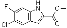 5-Chloro-6-fluoro-1H-indole-2-carboxylic acid methyl ester molecular structure (CAS 169674-14-0)