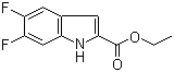 5,6-Difluoro-2-indolecarboxylic acid ether ester molecular structure (CAS 169674-34-4)