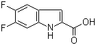 5,6-Difluoroindole-2-carboxylic acid molecular structure (CAS 169674-35-5)