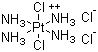 Tetraamminedichloroplatinum dichloride molecular structure (CAS 16971-49-6)