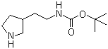 [2-(3-Pyrrolidinyl)ethyl]carbamic acid tert-butyl ester molecular structure (CAS 169750-93-0)