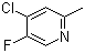 4-氯-5-氟-2-甲基吡啶分子结构 (CAS 169750-95-2)