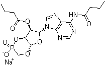 二丁酰环磷腺苷钠分子结构 (CAS 16980-89-5)