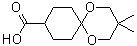 3,3-Dimethyl-1,5-dioxaspiro[5.5]undecane-9-carboxylic acid molecular structure (CAS 169822-66-6)