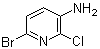 structure of CAS# 169833-70-9, 6-Bromo-2-chloropyridin-3-amine;(6-Bromo-2-chloropyridin-3-yl)amine