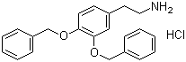 3,4-(二苄氧基)苯乙胺盐酸盐分子结构 (CAS 1699-56-5)
