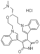 Ruboxistaurin hydrochloride molecular structure (CAS 169939-93-9)