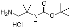 (2-Amino-tert-butyl)carbamic acid tert-butyl ester monohydrochloride molecular structure (CAS 169954-68-1)