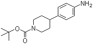 4-(4-Aminophenyl)piperidine-1-carboxylic acid tert-butyl ester molecular structure (CAS 170011-57-1)