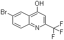 6-溴-4-羟基-2-(三氟甲基)喹啉分子结构 (CAS 1701-22-0)