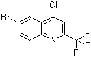 结构式 CAS# 1701-28-6, 6-溴-4-氯-2-(三氟甲基)喹啉