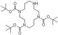 1,4,8,11-Tetraazacyclotetradecane-1,4,8-tricarboxylic acid tris(1,1-dimethylethyl) ester molecular structure (CAS 170161-27-0)