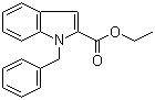 结构式 CAS# 17017-66-2, 1-苄基-2-吲哚羧酸乙酯