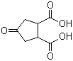 structure of CAS# 1703-61-3, Cyclopentanone-3,4-dicarboxylic acid;4-Oxo-1,2-cyclopentanedicarboxylic acid